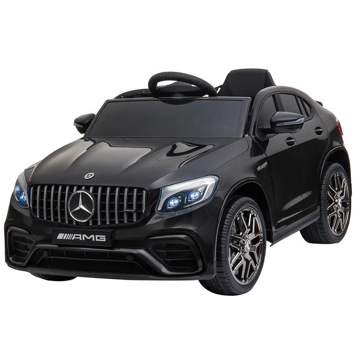 Véhicule pour enfants 12V Mercedes-Benz AMG GLC63S Coupé License ACTRIC avec télécommande et moteurs 2x35W à distance, noire 115x70x55cm