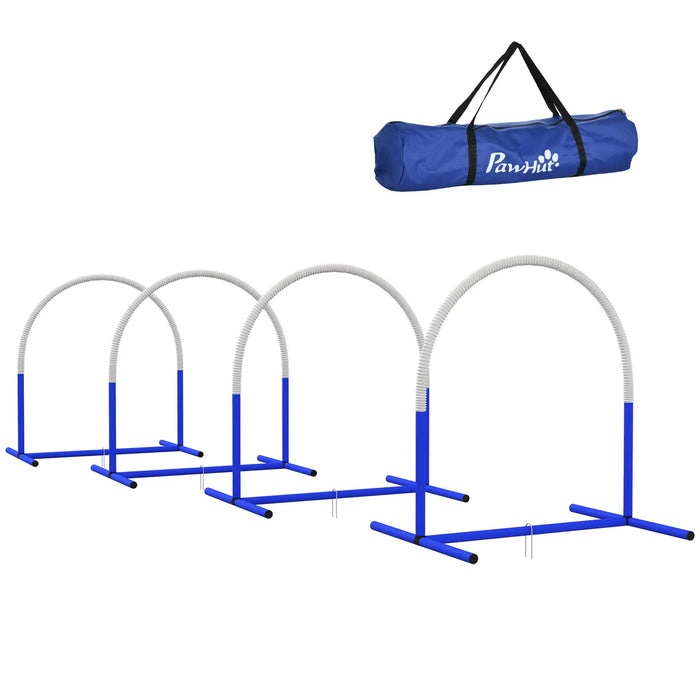 Hurdle Set Slalom Dog Training Set Plastic, 99x65x94cm