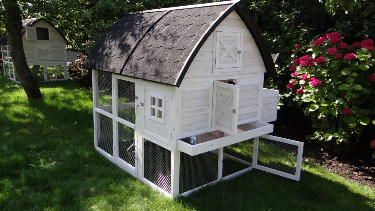 Kaninchenstall XXL grosser Stall mit Auslauf, Schublade und Strauraum, 168x150x157cm