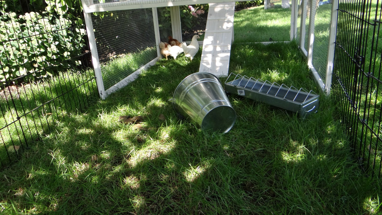 Kaninchenstall XXL grosser Stall mit Auslauf, Schublade und Strauraum, 168x150x157cm