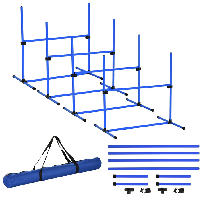 Ensemble de formation de chiens de slalom en plastique, 99x65x94cm