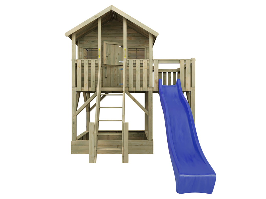 Stelzenhaus 'BIG XL' inkl. Rutsche Blau, 288,5x292,7x322,7cm (BxTxH)