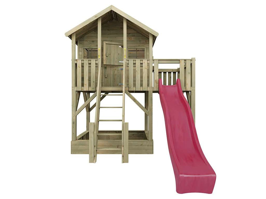 Stelzenhaus 'BIG XL' inkl. Rutsche Pink, 288,5x292,7x322,7cm (BxTxH)