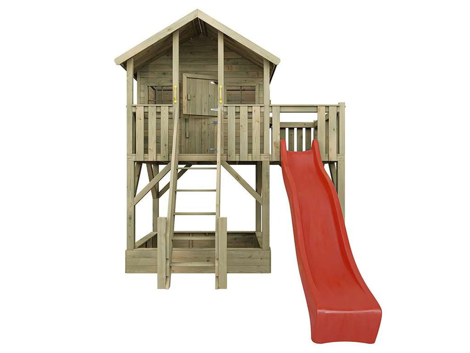 Stelzenhaus 'BIG XL' inkl. Rutsche Rot, 288,5x292,7x322,7cm (BxTxH)