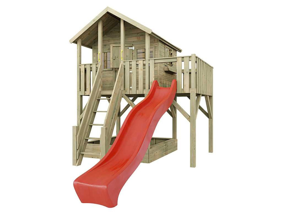 Stelzenhaus 'BIG XL' inkl. Rutsche Rot, 288,5x292,7x322,7cm (BxTxH)