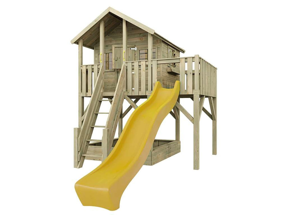 Stelzenhaus 'BIG XL' inkl. Rutsche Gelb, 288,5x292,7x322,7cm (BxTxH)