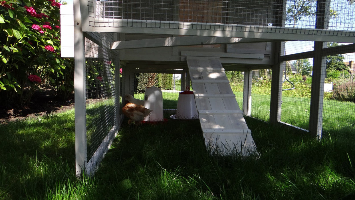 Kaninchenstall XXL grosser Stall mit Auslauf, Schublade und Strauraum, 168x150x157cm