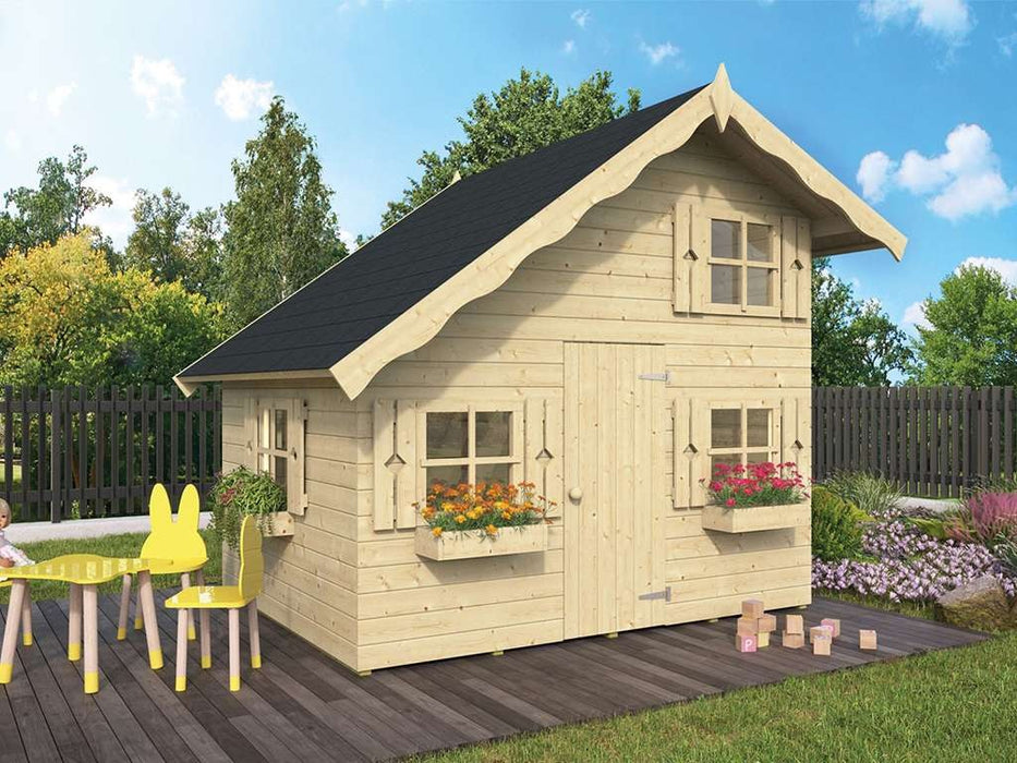 Spielhaus Children's Play House 'Night' Natural, 220x180x230cm (bxtxh)