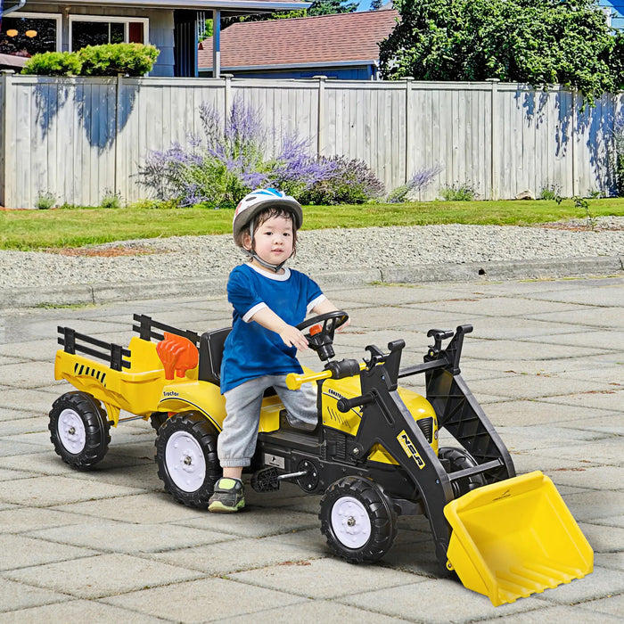 Chargeur de roues pour enfants contrôlables frontaux avec entraînement à pédale de 3 ans