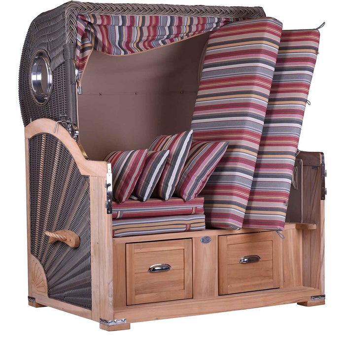 Bris Beach Chair Balticine Comfort 2.5 Bulluge seduto - Teak