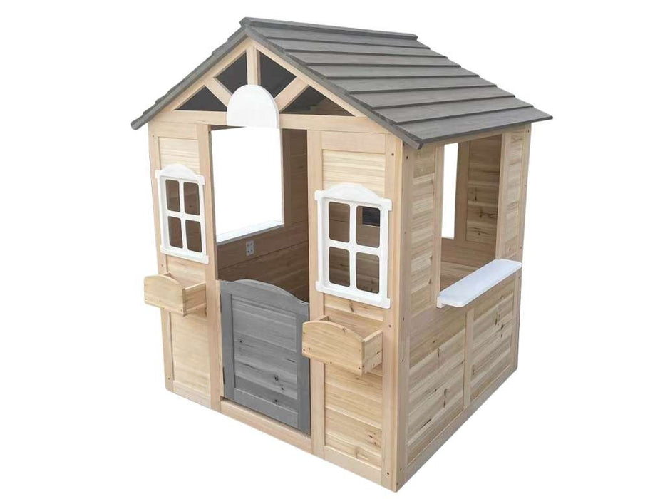 Spielhaus Children's Play House 'Moon' transparent / gris / blanc peint, 113x97x131cm (bxtxh)