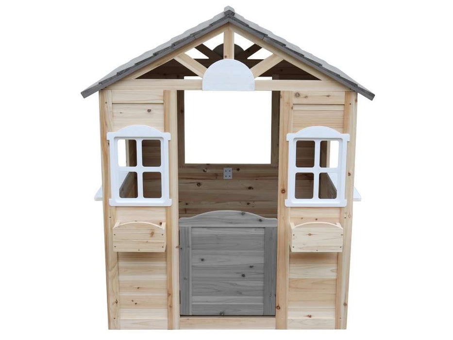 Spielhaus Children's Play House 'Moon' transparent / gris / blanc peint, 113x97x131cm (bxtxh)