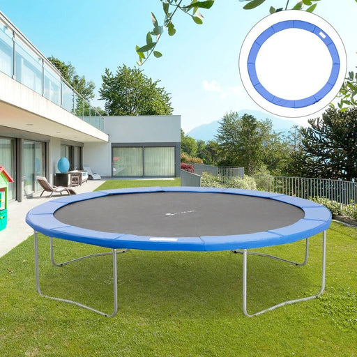 Trampolin Randabdeckung Sicherheitsnetz 8ft 10ft 12ft 15ft Randabdeckung: Ø366 cm-Blau (Trampolin nicht inbegriffen)