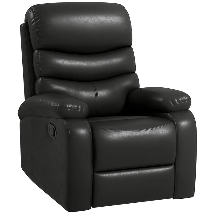 Détendez la fonction de couchage du fauteuil en fauteuil, y compris le support du pied noir, 78x90x105cm