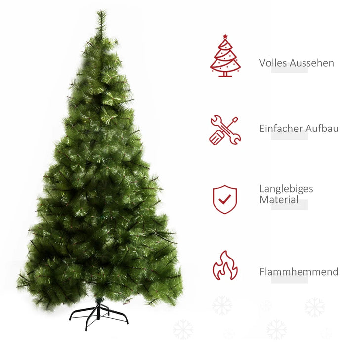 Arbre de Noël avec support en métal - 210 cm