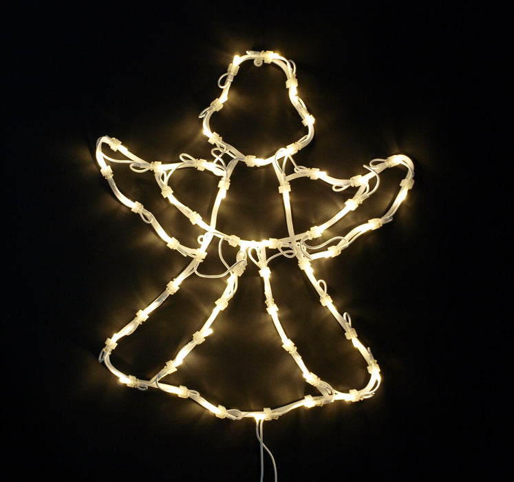 LED window image angel with suction cup