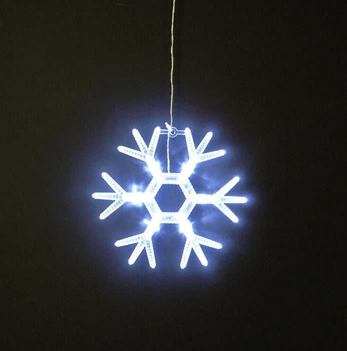 Image de fenêtre LED 3x - étoile étoile et flocon de neige