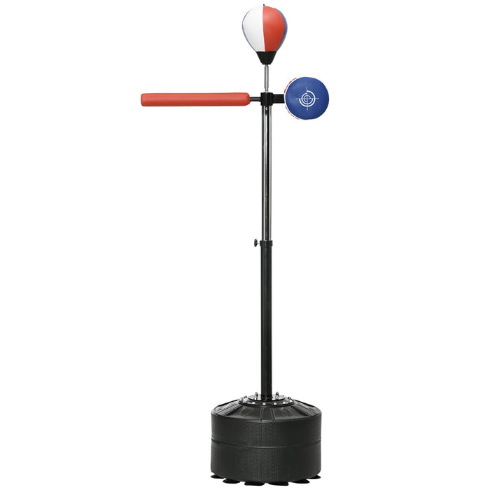 Société de boxe Hauteur Reflex Rod Rod Pratze Speedball Stand à remplir, 80.5x48x163-205 cm