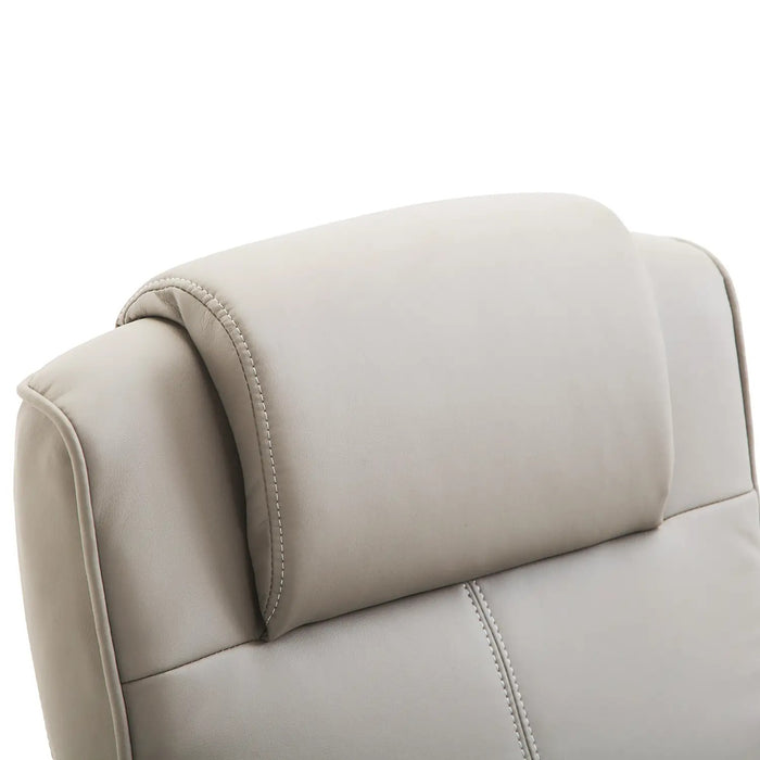 Détendez le fauteuil en fauteuil télévisé Armchair Armchair 360 ° rotatif avec repose-pieds gris 78 × 71 × 101 cm