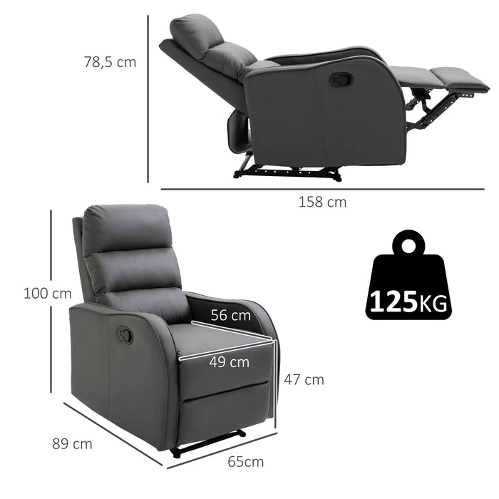 Relax armchair with foot support lying chair.