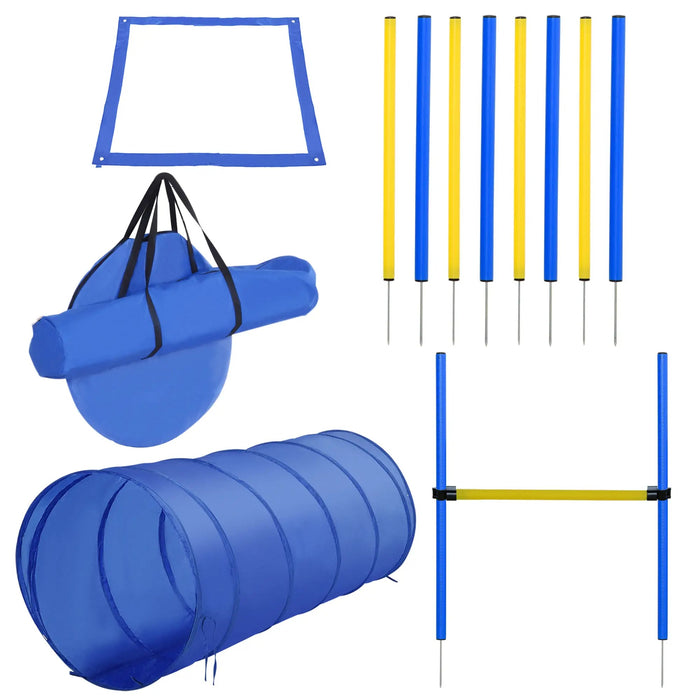 Ensemble de formation de chiens de slalom en plastique, 99x65x94cm