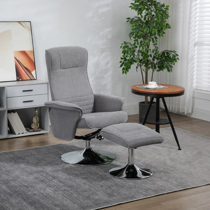 Détendez le fauteuil avec un dossier d'inclinaison des selles jusqu'à 150 kg gris, 69x71x104cm