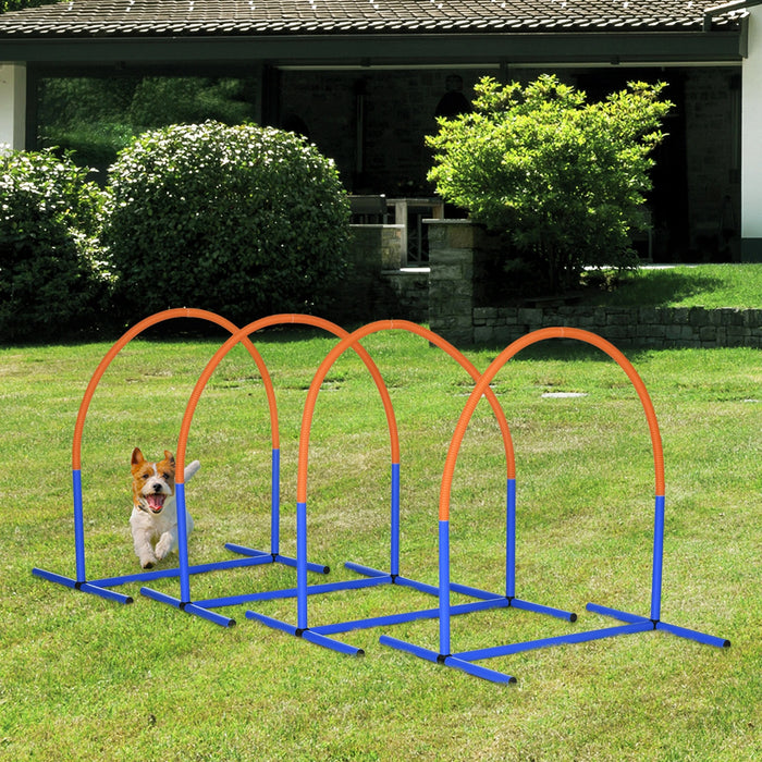 Ensemble de formation de chiens de slalom en plastique, 99x65x94cm