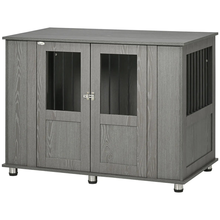 Hundekäfig Hundebox mit Verriegelung, 116x60x87cm