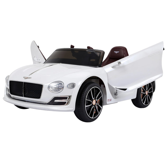 Voiture pour enfants Bentley GT véhicule / voiture électrique pour enfants agréés avec télécommande 2x390 Enfants blancs 108x60x43 cm