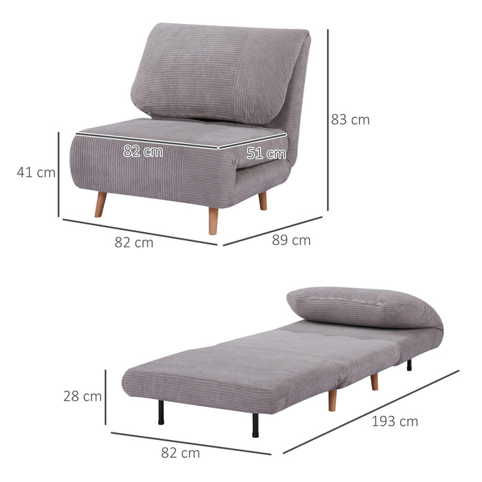 Détendez le fauteuil à Skiere Dignity Chaise de lecture de chaise de lecture comprenant un oreiller bleu, 63x73x81cm