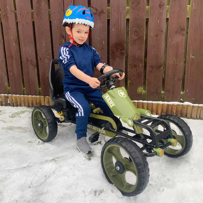 Gokart Troll Car avec frein à main et siège réglable de 3 ans, 105x54x61cm