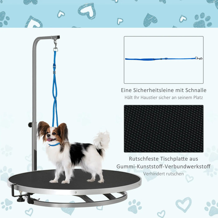 Tableau de soins aux animaux Trimtical Rotalt Inneildless en acier inoxydable, Ø65x10cm