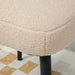 Hocker Sitzhocker Teddy Fusshocker Beige, 42x42x47cm