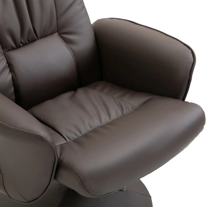 Détendez le fauteuil avec chaise de massage des selles avec 10 points de vibration brun 76x81x105cm