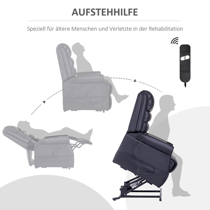 Massaggi sedia con stand -up Aid Relaxation Plashair tra cui Remote Control Brown scuro, 82x96x107 cm