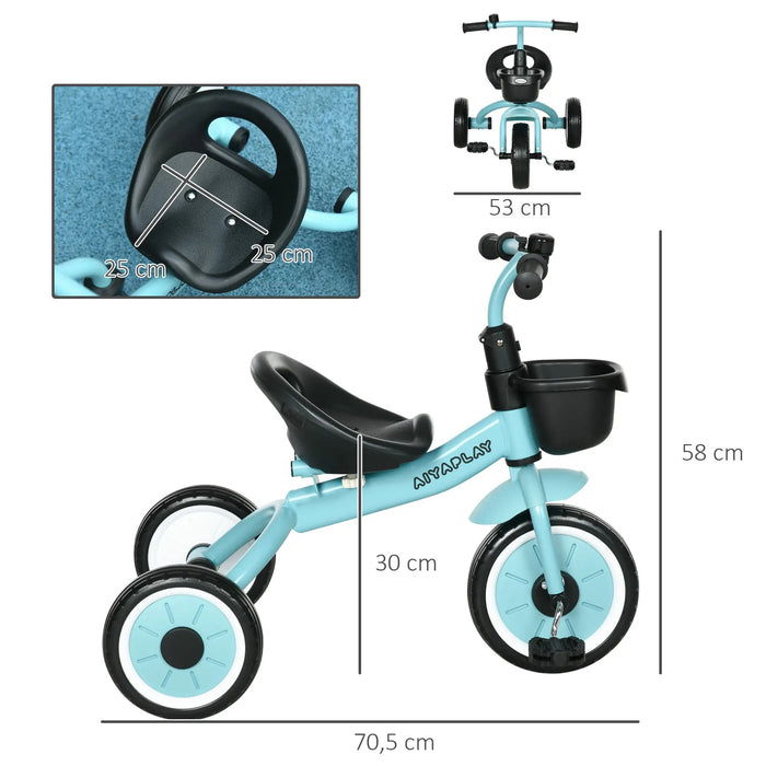 Trey Bike for Children Head-Ajustiable SEAT KLINGEL BICYCY PANKEUR POUR 2-5 ANS