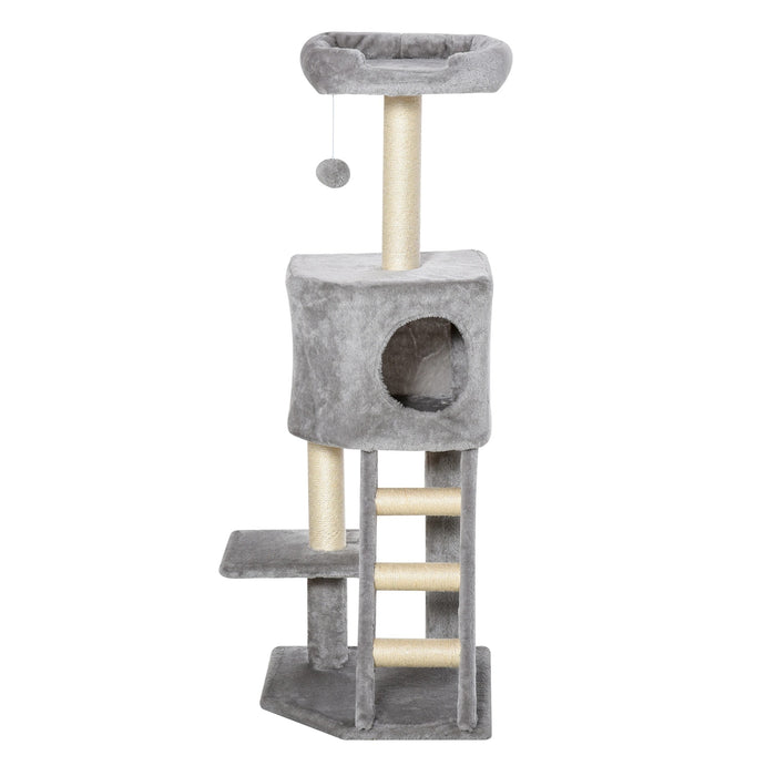 Scratching Tree avec une grotte de chat, pour les chats Multi-Level Multi-Aactivity Center 60x48x12cm